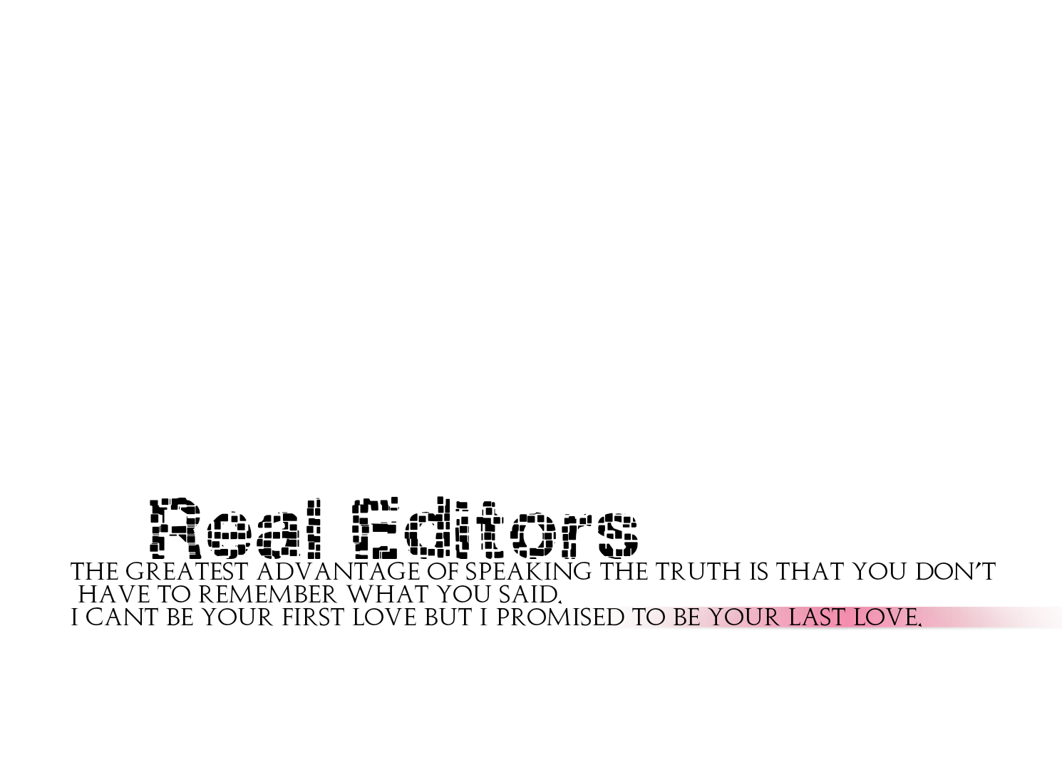 Real Editors : New Black Text Png