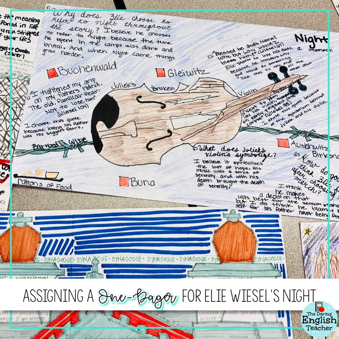 Assigning a One-Pager as a Culminating Project | The Daring English Teacher