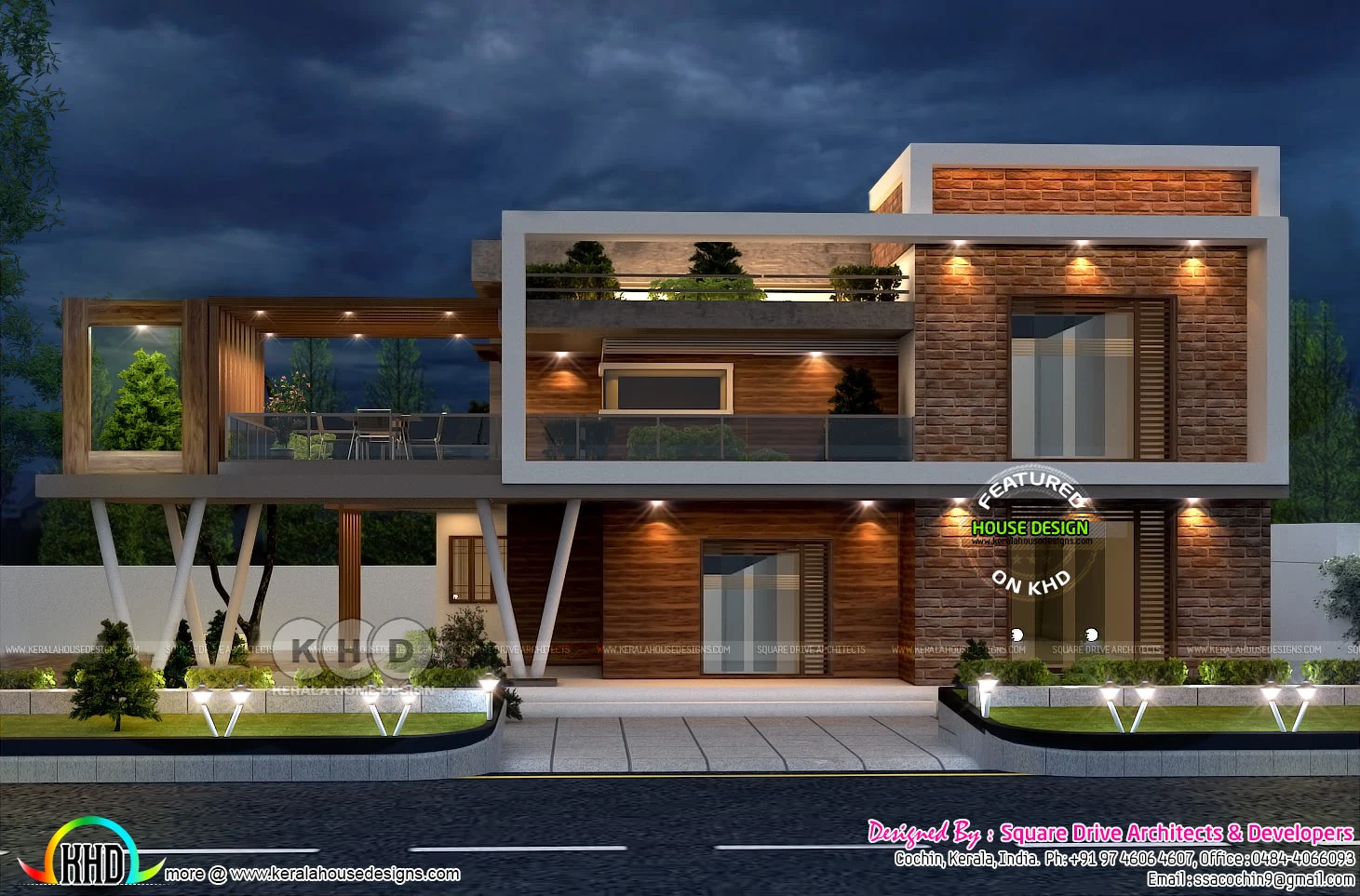 Artistic Box Type Modern House Design Landscape Concept Artistic Box Type Modern House Design Landscape Concept