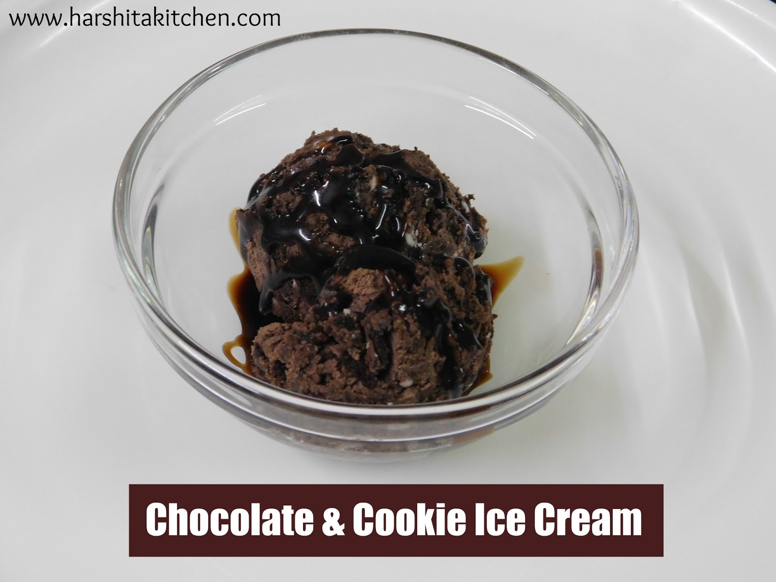 Chocolate & Cookie Ice Cream Recipe No Churn & Eggless Harshita's