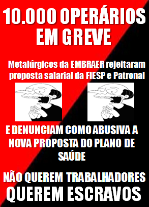 Greve na Embraer