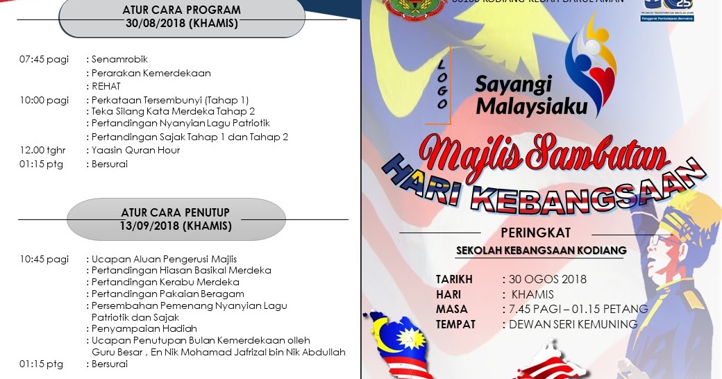 SEKOLAH KEBANGSAAN KODIANG BROSUR AKTIVITI SAMBUTAN