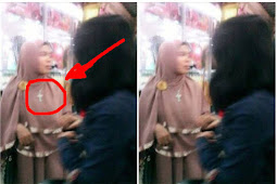 Perempuan Berjilbab Ini Menggunakan Salib, Mengapa? Saat ditanya begini Pengakuannya