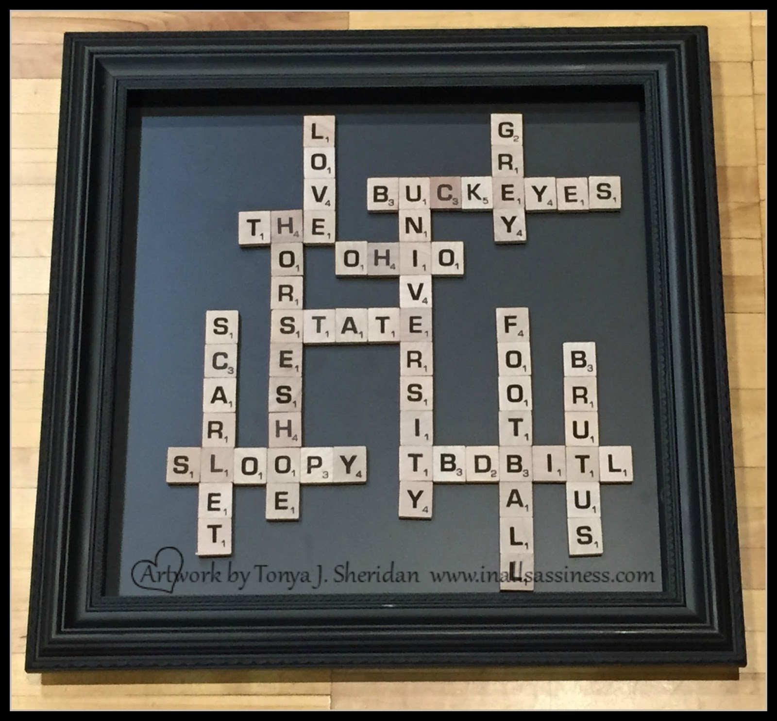 In All Sassiness Scrabble Art