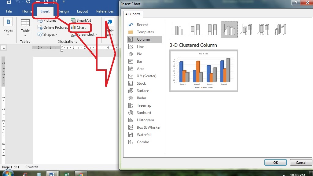 Trik Membuat Grafik Di Ms Word Lengkap Beserta Modifikasinya