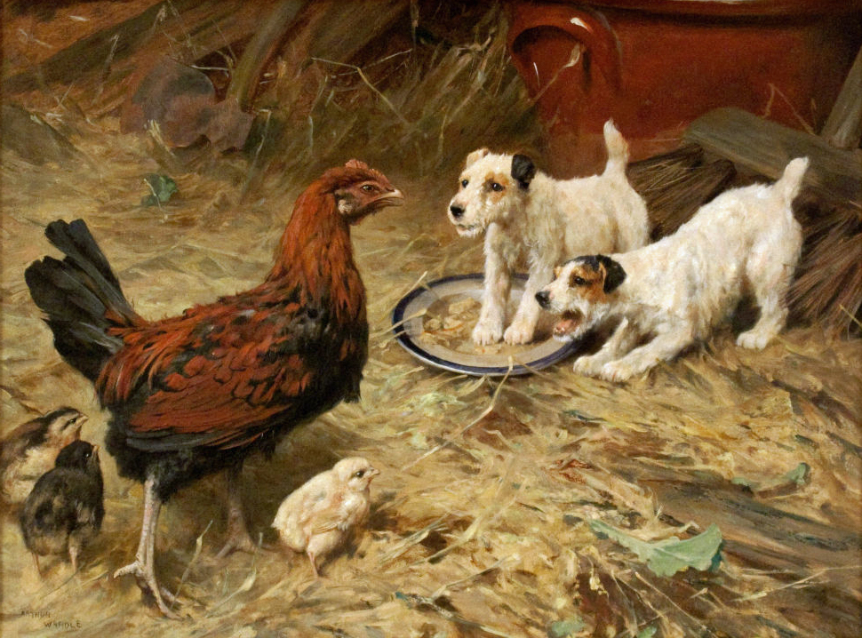 Victorian British Painting Dog Paintings