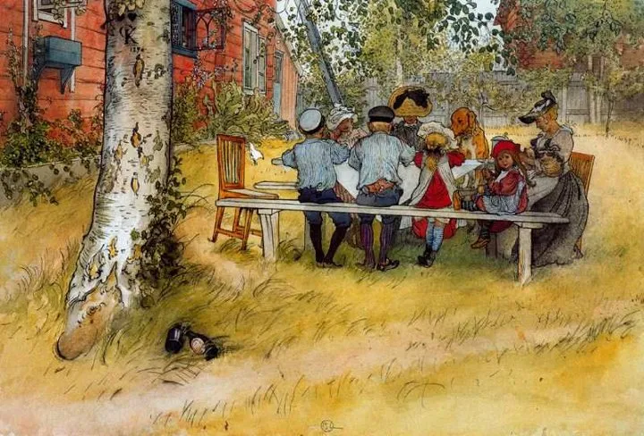 Carl Larsson 1853-1919 | Swedish Realist painter | The Arts and Crafts Movement