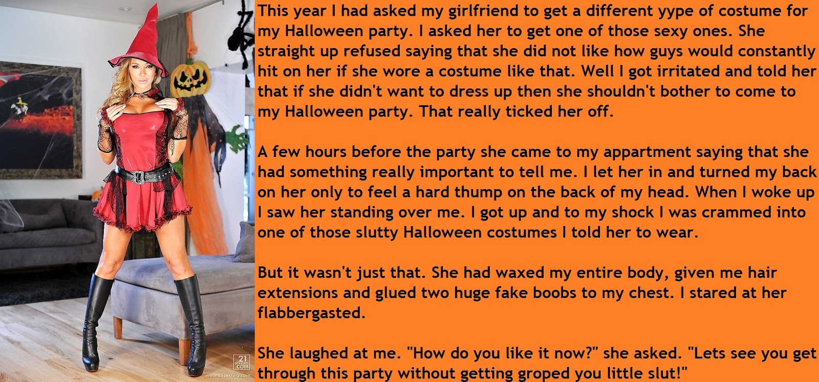 Halloween Slut Captions