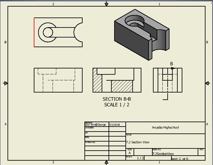 Activity 7.2 Sectional Views