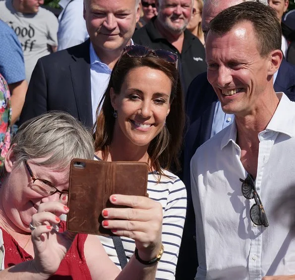 Princess Marie and Prince Joachim of Denmark visited Folkemødet (The People's Political Festival) held in Allinge, Bornholm