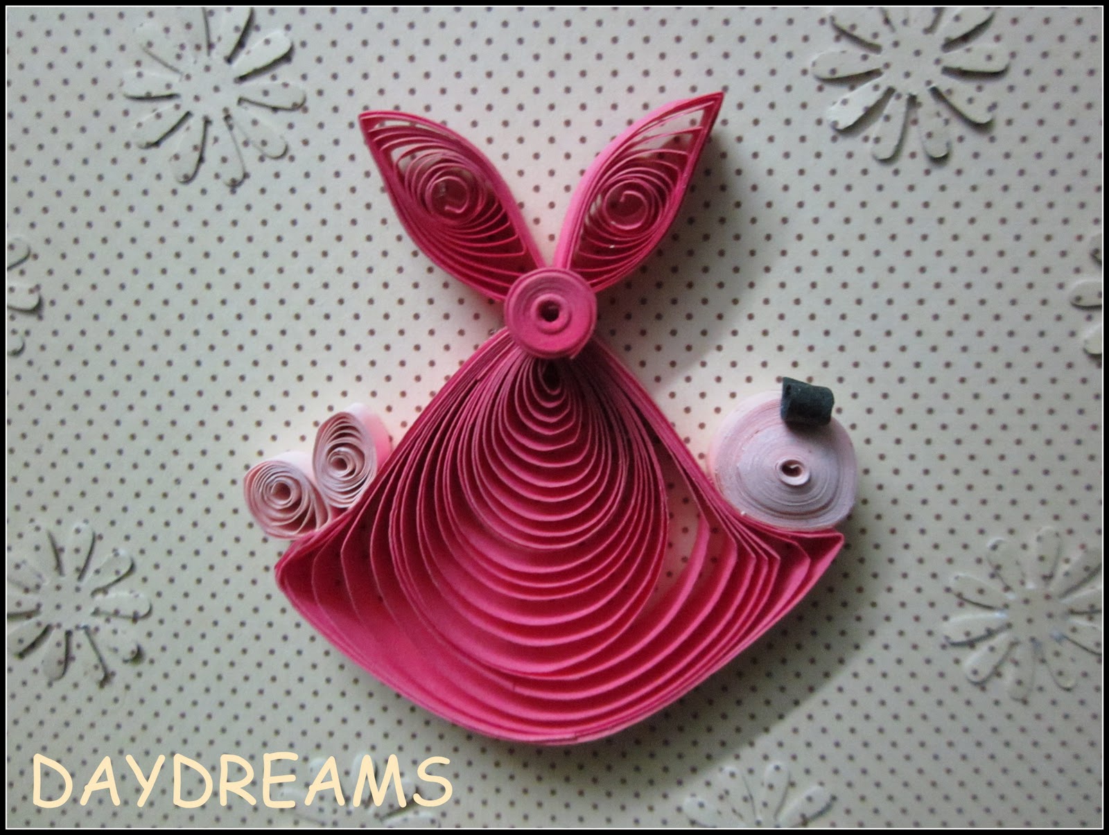 DAYDREAMS Quilled baby card