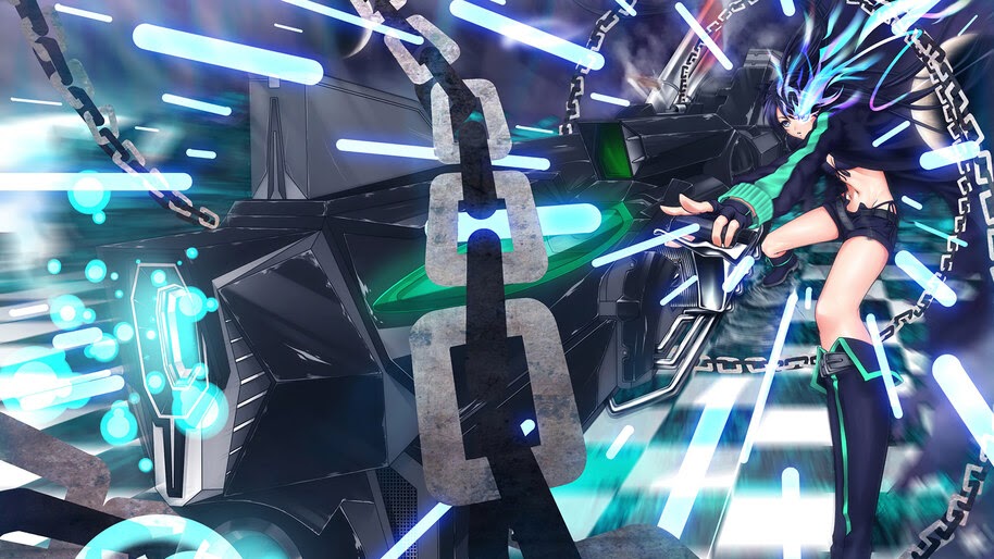 Anime, Girl, Fantasy, Cannon, Black Rock Shooter, 4K, #254