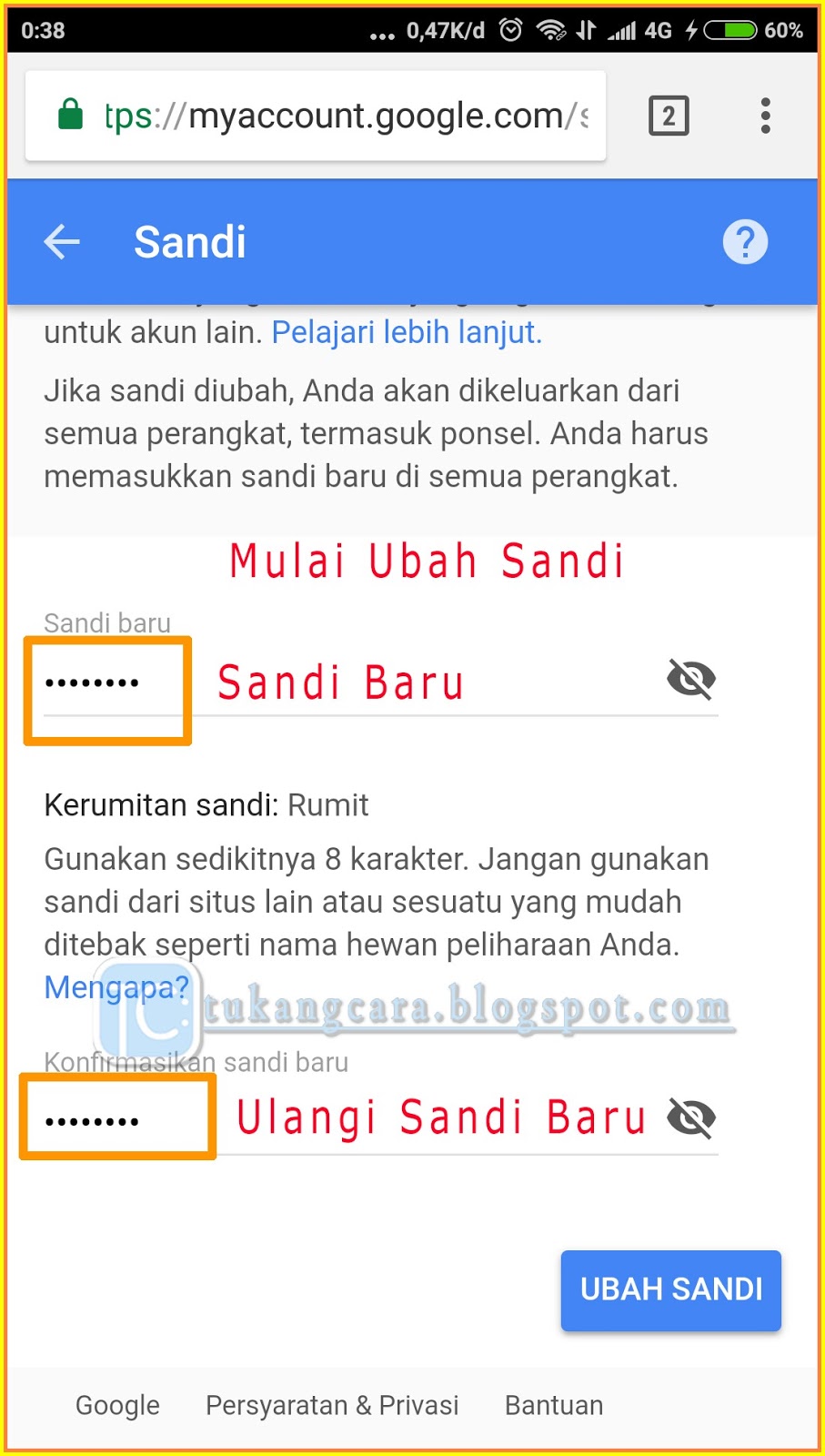 Ganti Sandi Gmail Lewat HP - Cara Ganti Kata Sandi Akun Gmail