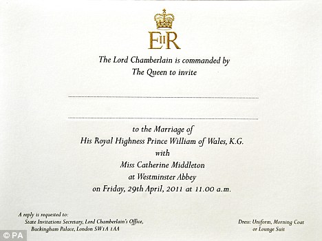 royal wedding william. prince william wedding card