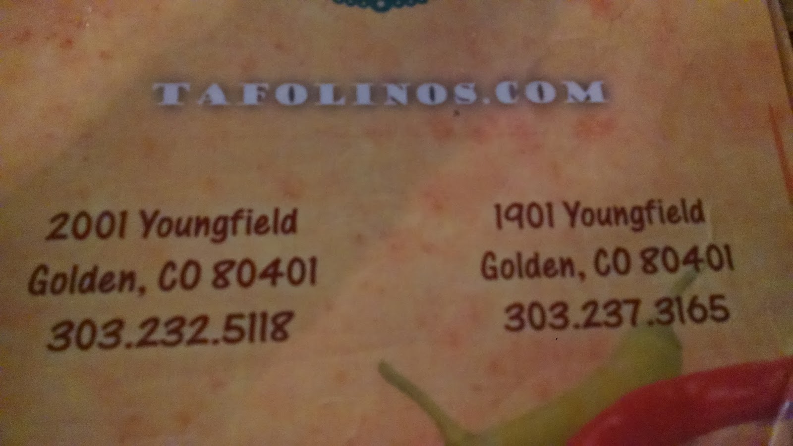 Tafolino's Fine Mexican Cuisine Golden, Colorado Meemaw Eats