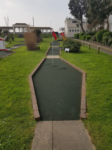 Splash Point Mini Golf course at Denton Gardens in Worthing