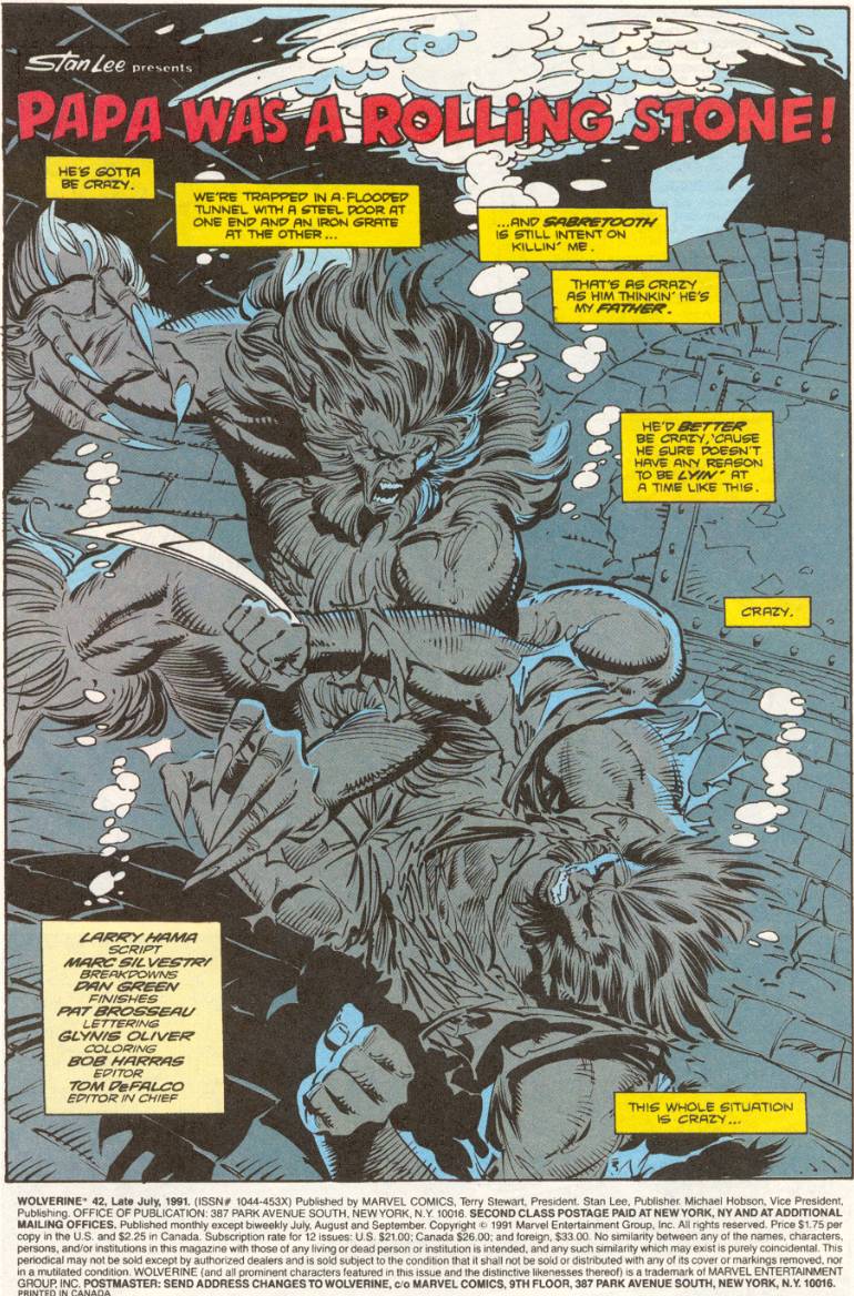 Read online Wolverine (1988) comic - Issue #42 - 2
