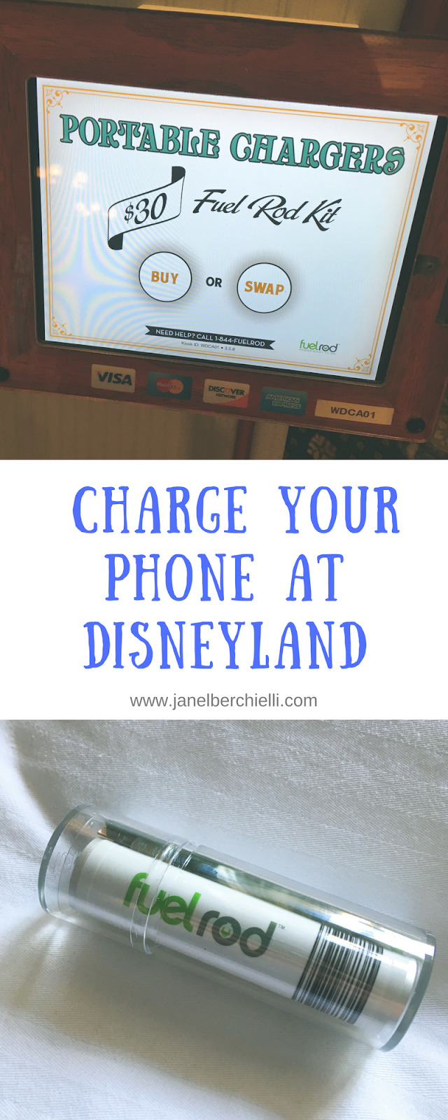 Charging your phone at Disneyland Janel Berchielli