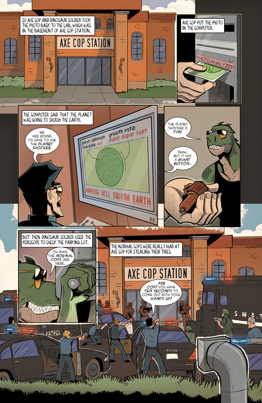 Axe Cop: Bad Guy Earth issue 1 - Page 8