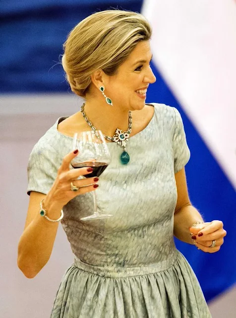 King Willem-Alexander and Queen Maxima of The Netherlands attends the state banquet hosted by President Xi Jinging and his wife Peng Liyuan at the Golden Hall