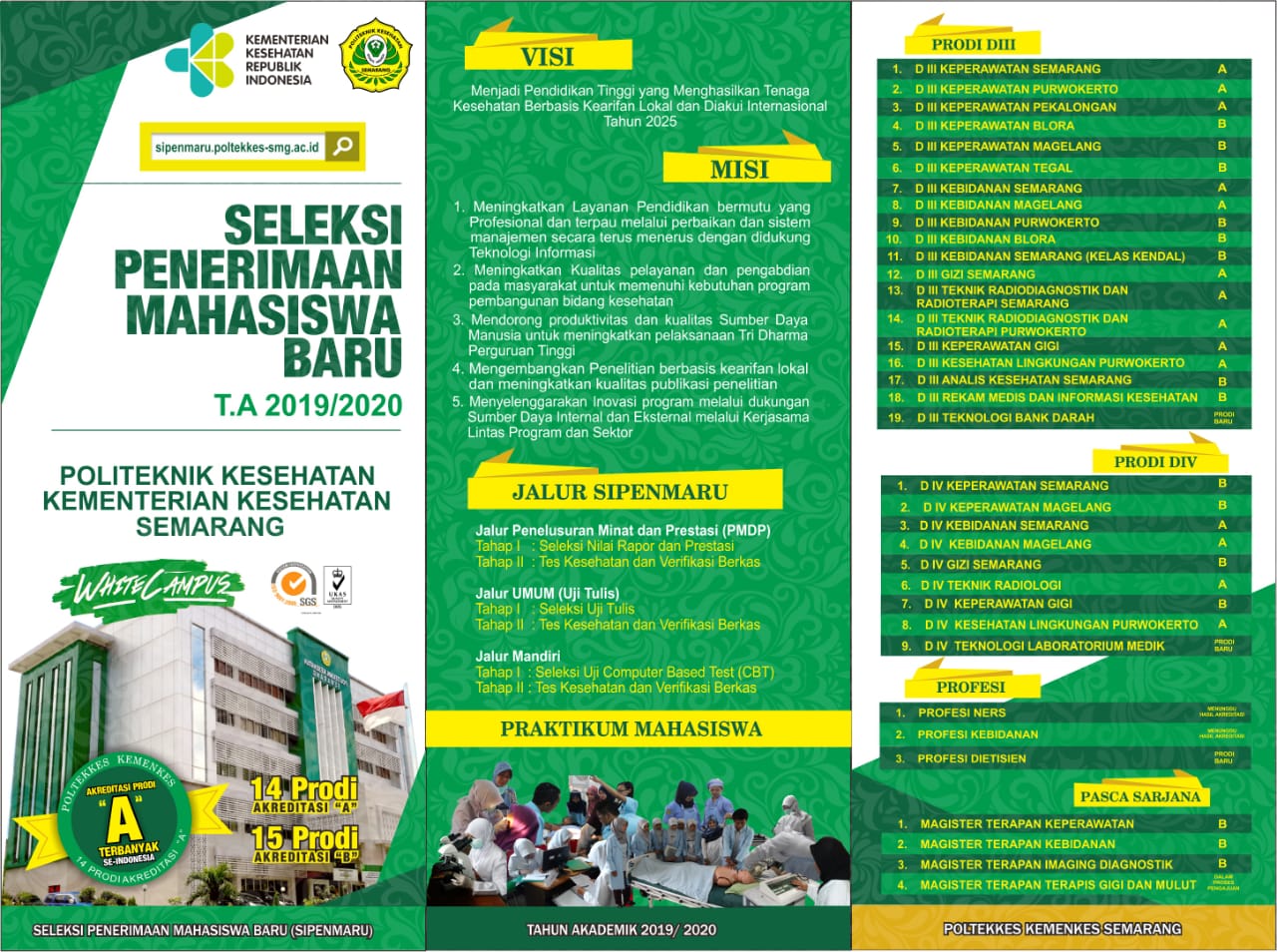 Brosur Sipenmaru Poltekkes Kemenkes Semarang 2019 2020 Bem Poltekkes Semarang Brosur Sipenmaru Poltekkes Kemenkes Semarang 2019 2020 Bem Poltekkes Semarang