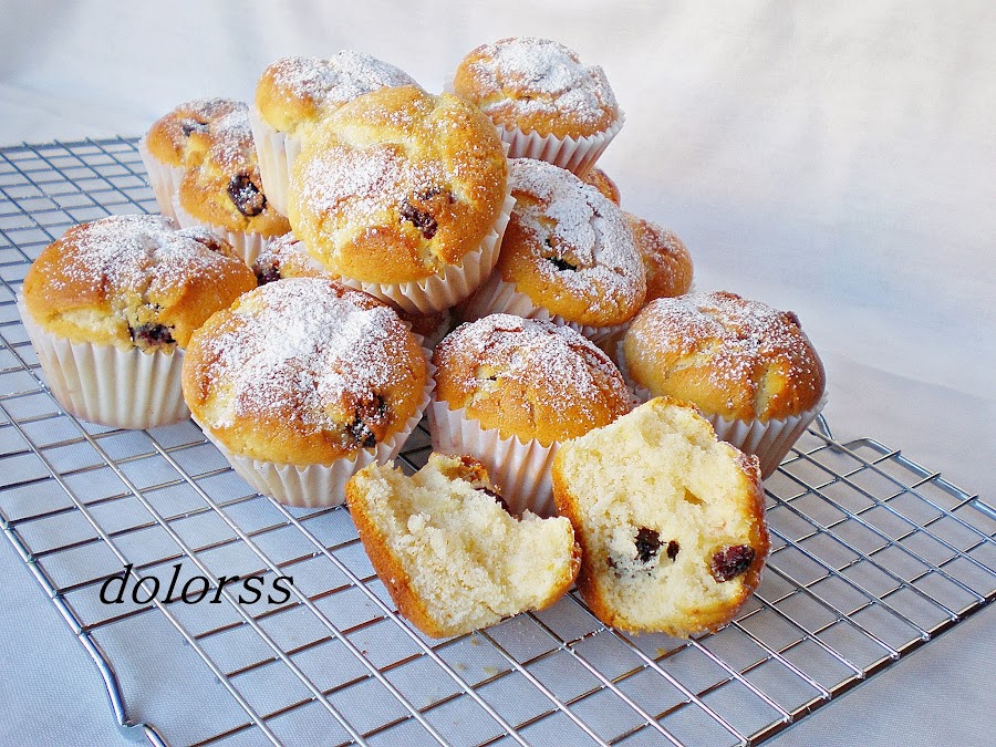 Receta magdalenas arándanos