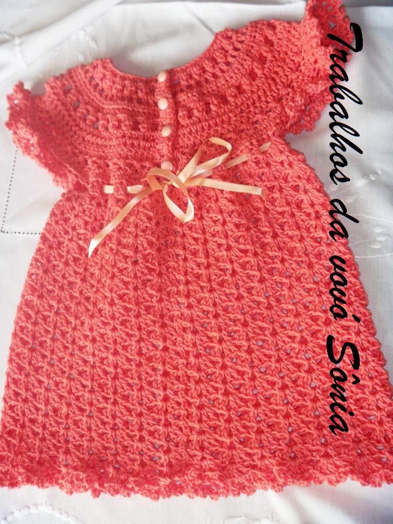 vestido de croche infantil charme