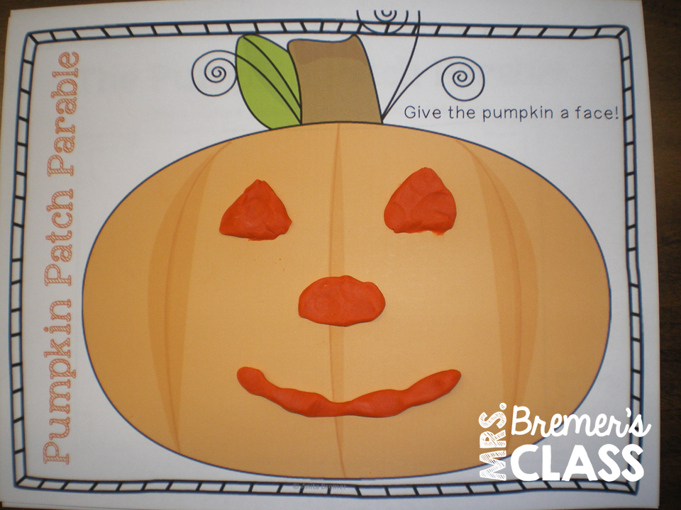 Mrs. Bremer's Class: The Pumpkin Patch Parable and Pumpkin Craftivity