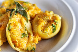 BUTTERNUT SQUASH STUFFED SHELLS WITH SAGE BROWNED BUTTER