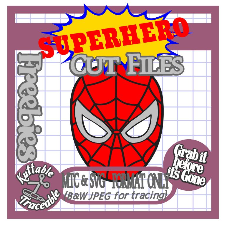 The Scrapoholic 25 Days Superhero Free Mtc Svg Cut Files Day 09 Spiderman Mask