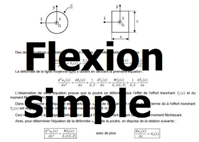 cours résumé sur la flexion simple