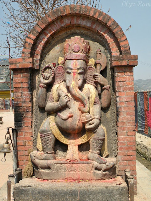 Ganesh sculpture at Sankhu, Nepal 