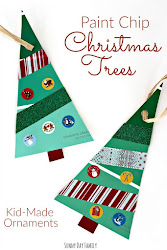 christmas paint craft crafts toddlers trees preschool chip ornament tree easy kid homemade ornaments gift fun holiday toddler handmade projects