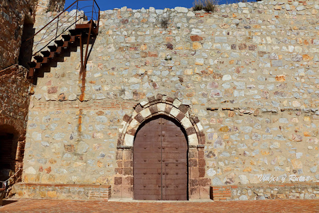 Portada de la iglesia abacial del Monasterio de Calatrava la Nueva