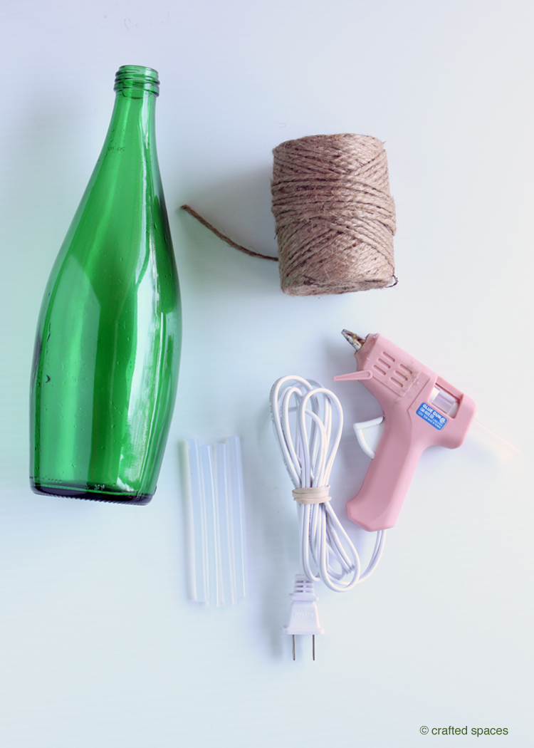 Crafted Spaces Recycled Glass Bottle Vase