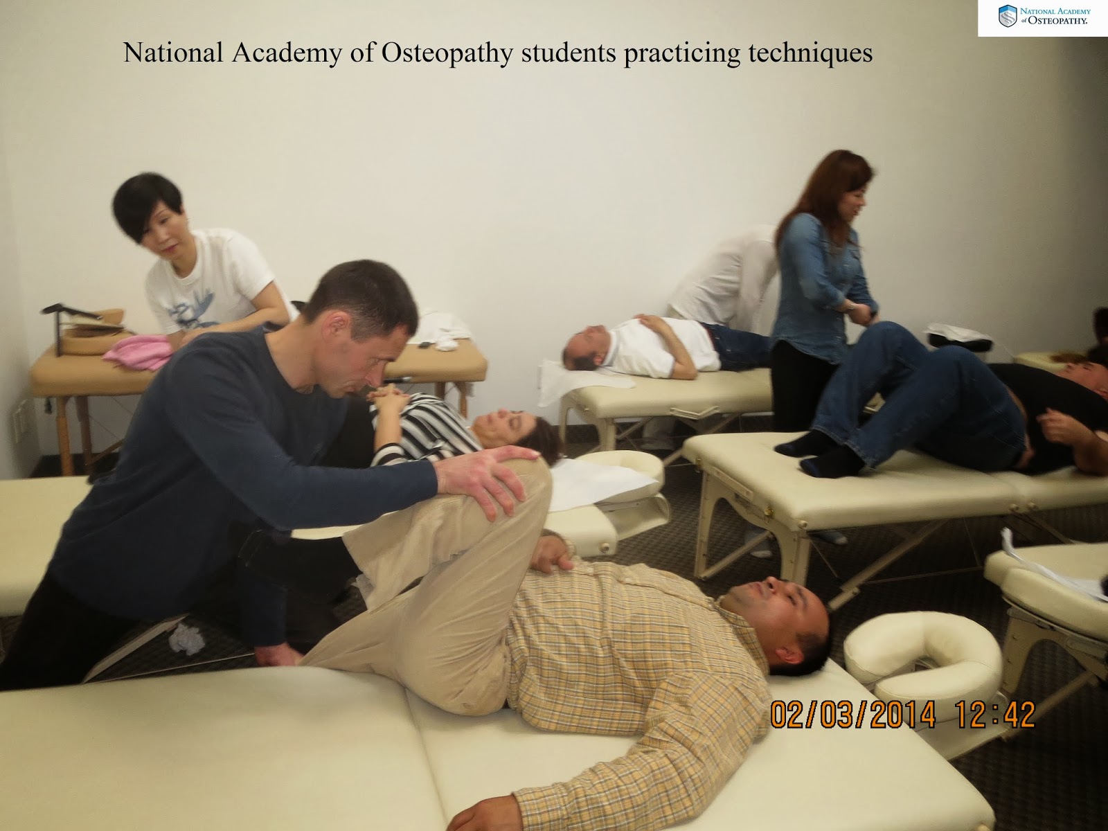 National Academy of Osteopathy (Canada) NAO Students Practicing Osteopathic Techniques