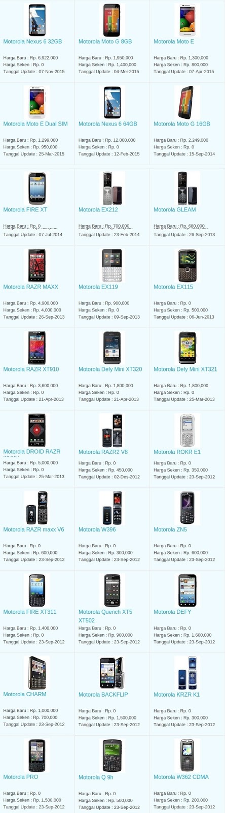Daftar Harga Hp Terbaru Motorola Juli 2016 Daftar Harga Hp Terbaru Motorola Juli 2016