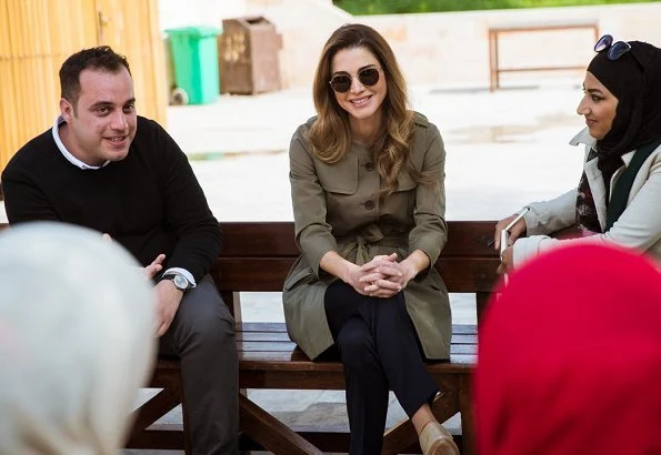 Queen Rania of Jordan visited the nonprofit initiative, ‘I Learn Jo: Space for Knowledge’ at the Jerash Visitor Center