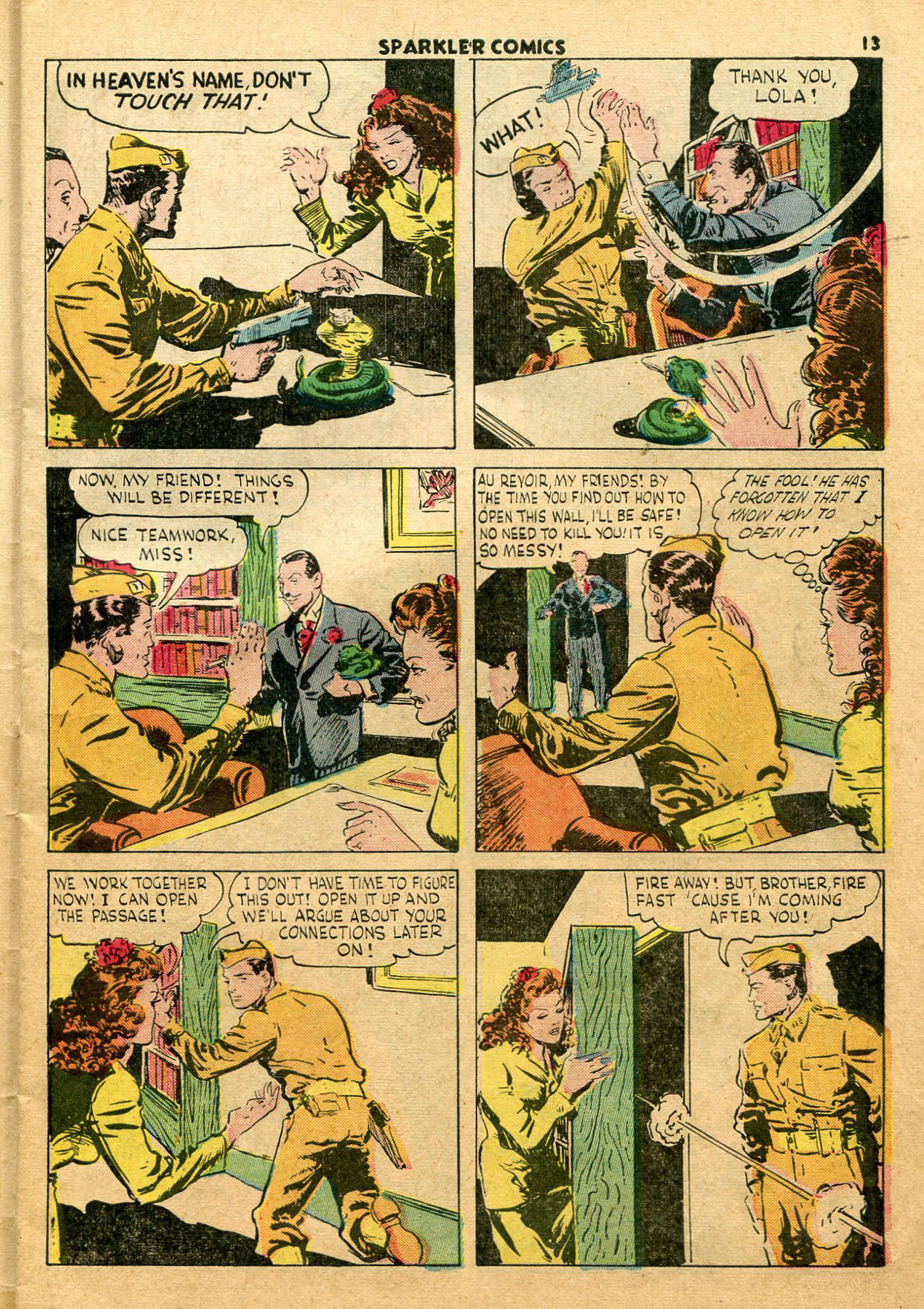 Read online Sparkler Comics comic -  Issue #23 - 15