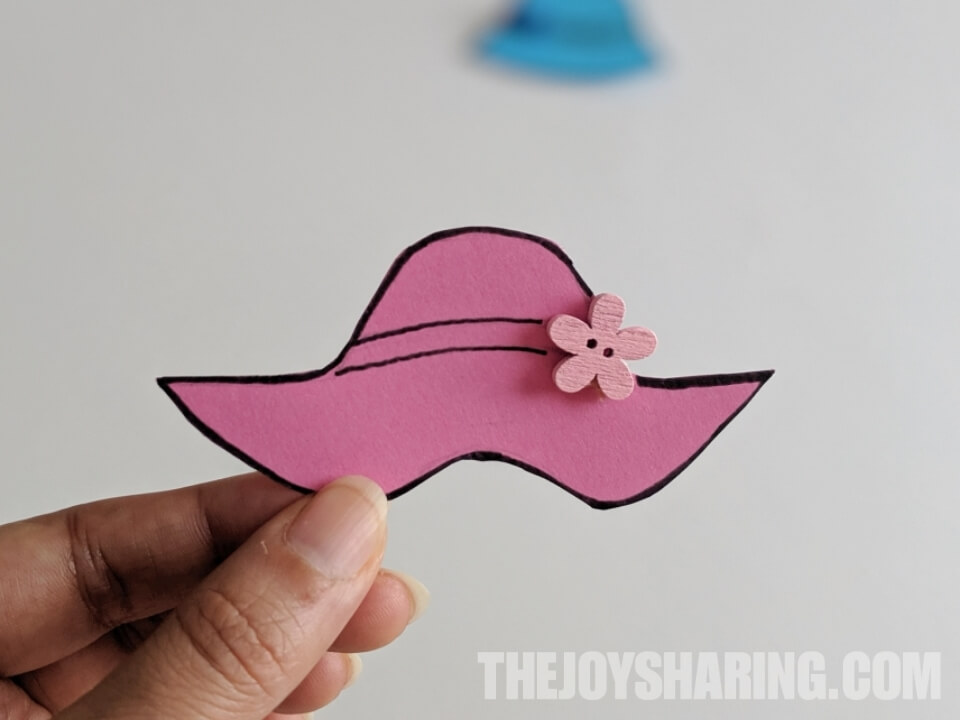 Paper hat craft template