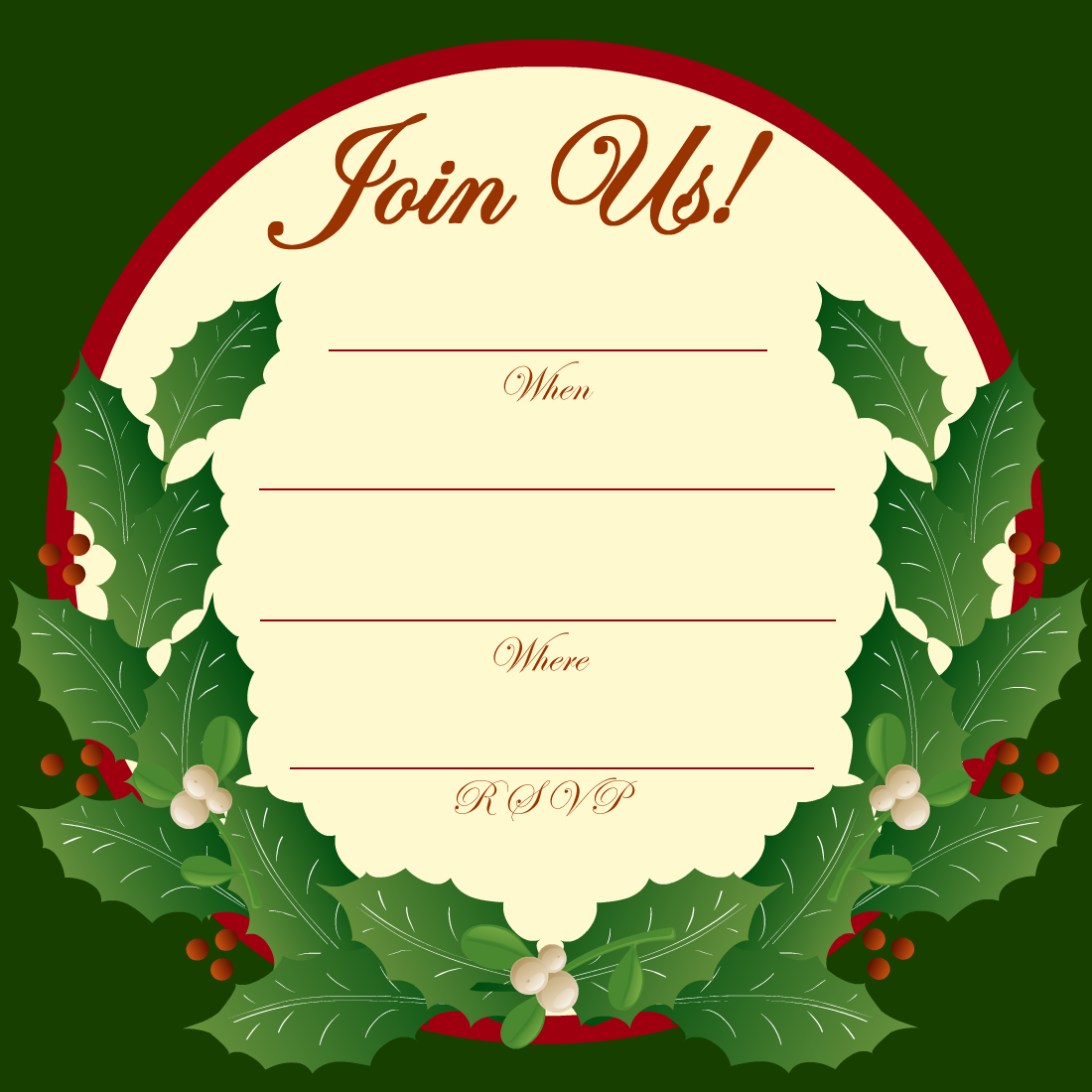 free clipart christmas party invitations - photo #1