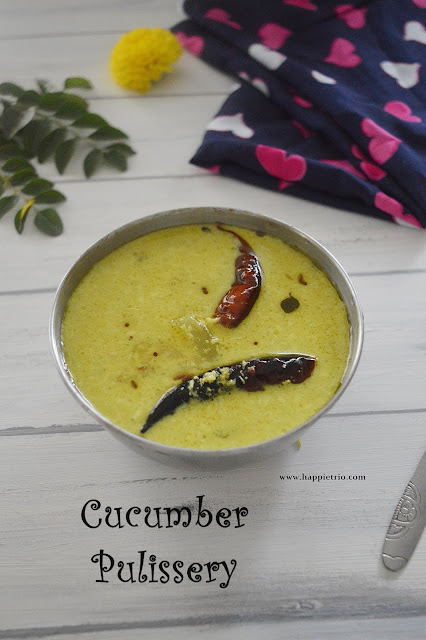 Cucumber Pulissery Recipe | Vellarikkai Moru Curry | Cucumber Yogurt Curry