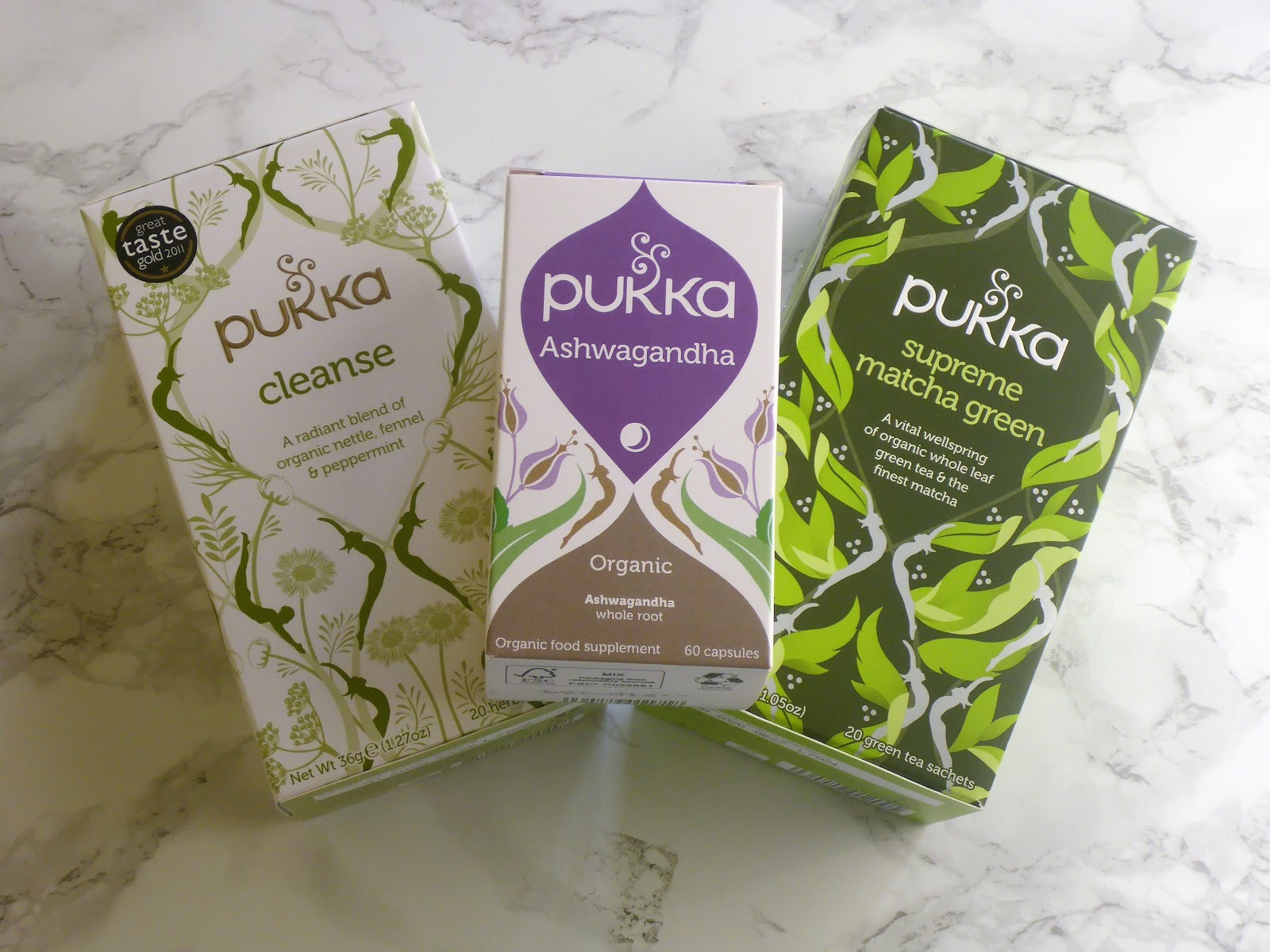 Pukka Supreme Matcha Green Tea & Cleanse Herbal Tea & Ashwagandha