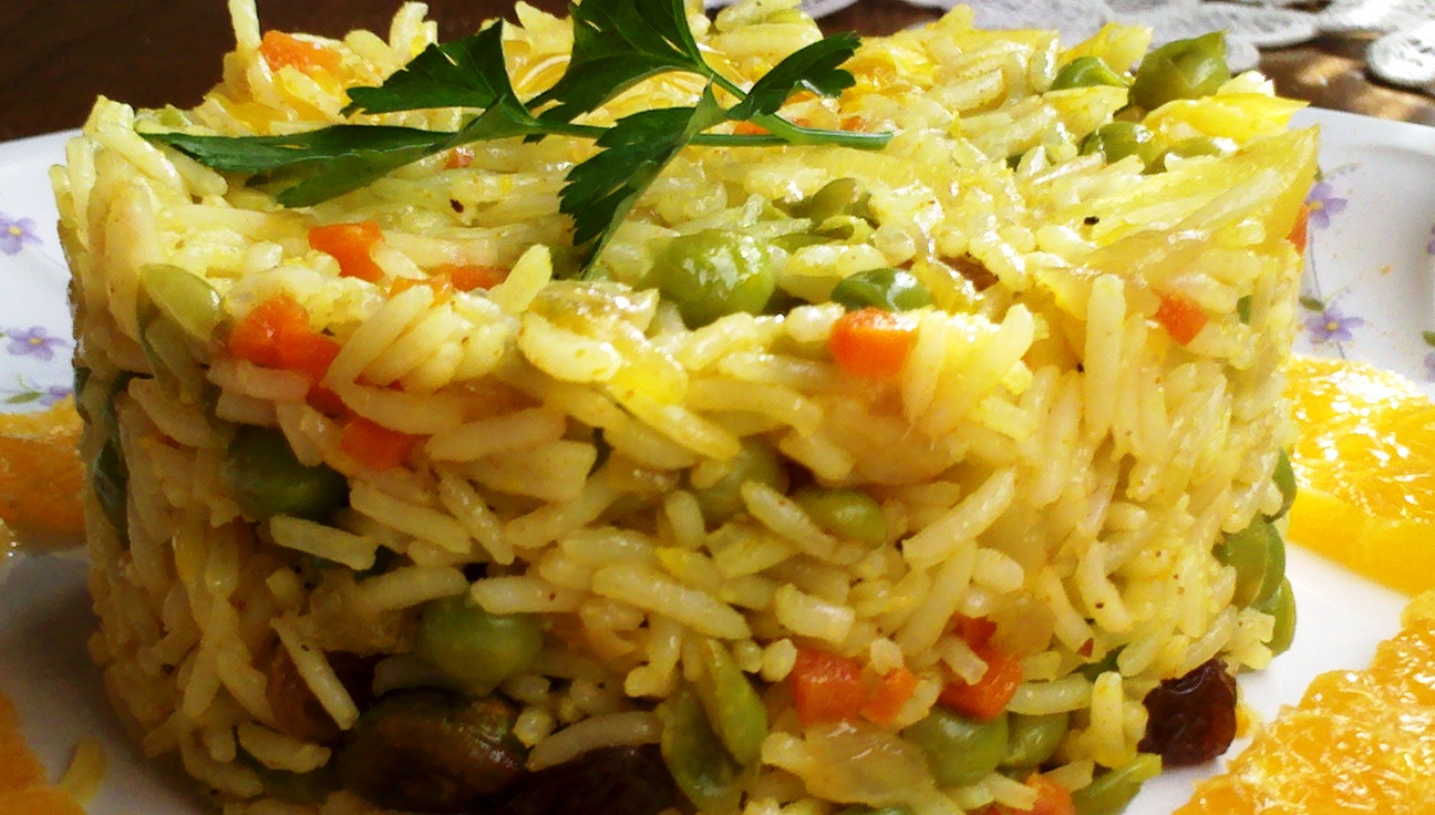 Lamardecuina Mediterráneamente Arroz Basmati con frutas y especias