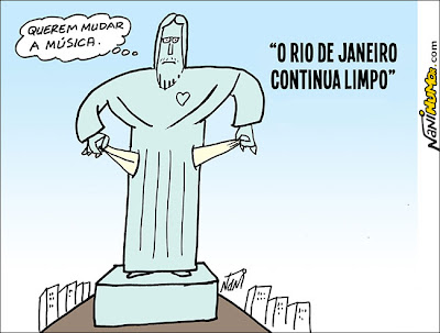 Resultado de imagem para cristo redentor  charge