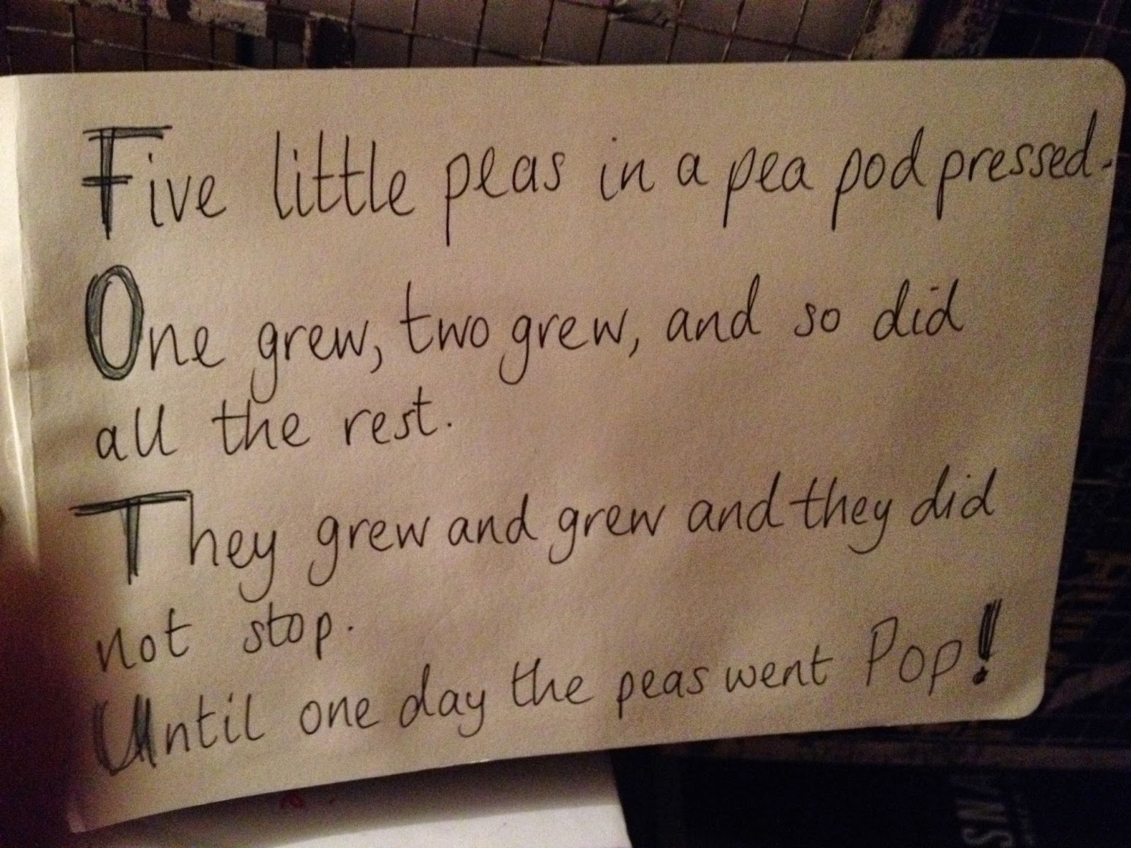 Circles Of Rain Five Little Peas in a Pea Pod Pressed