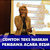  CONTOH TEKS PEMBAWA ACARA RESMI WORKSHOP