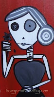 Day Of The Dead Folk Art Painting