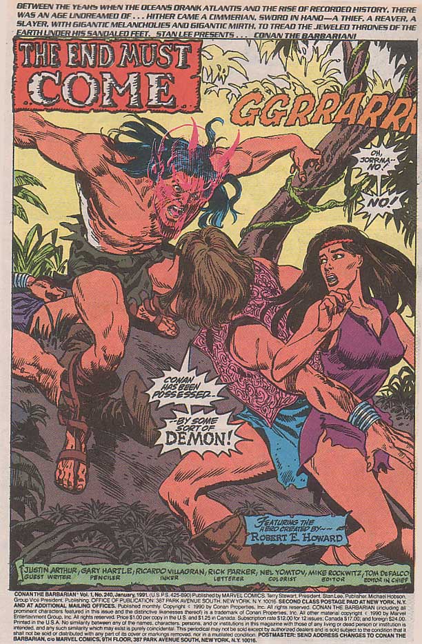 Read online Conan the Barbarian (1970) comic -  Issue #240 - 2