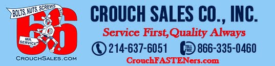 Crouch Sales - Bolts, Nuts, Screws, Drill Bits, Anchors and more